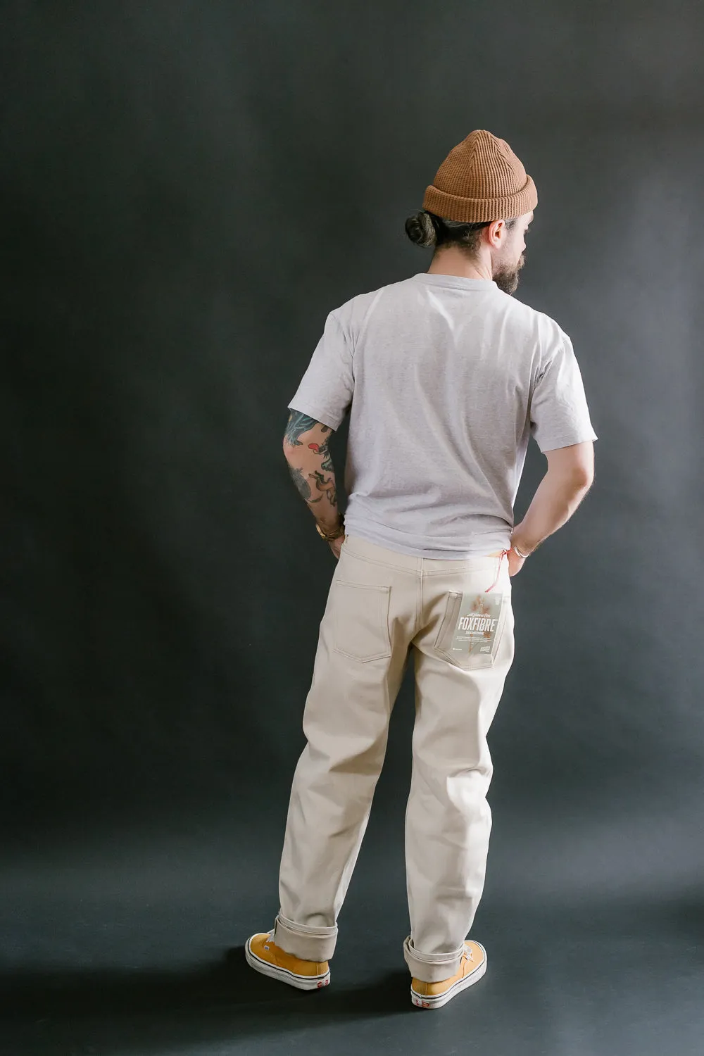 13.6oz - All Natural Ecru Foxfibre® Selvedge - Easy Guy