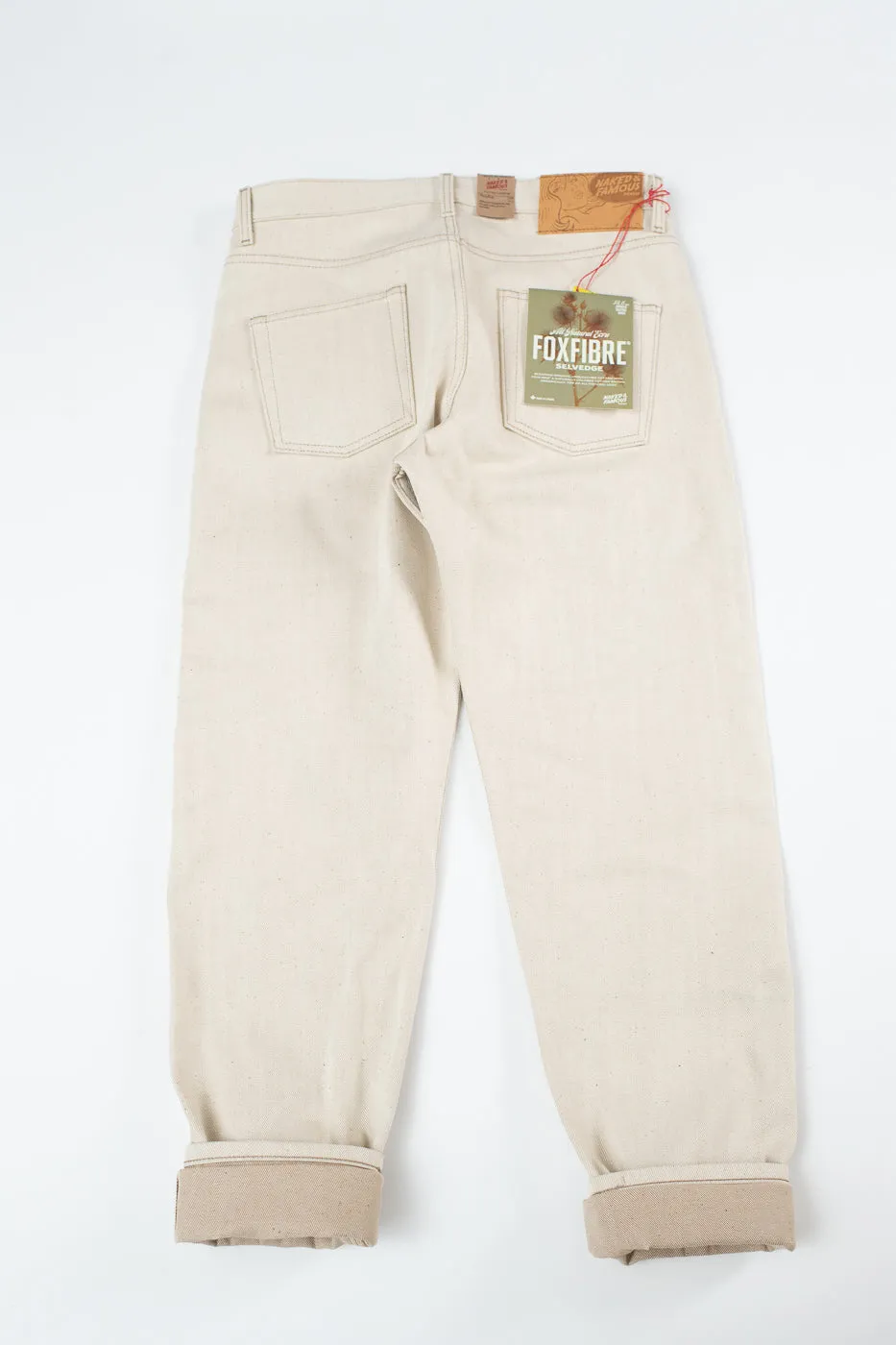 13.6oz - All Natural Ecru Foxfibre® Selvedge - Easy Guy