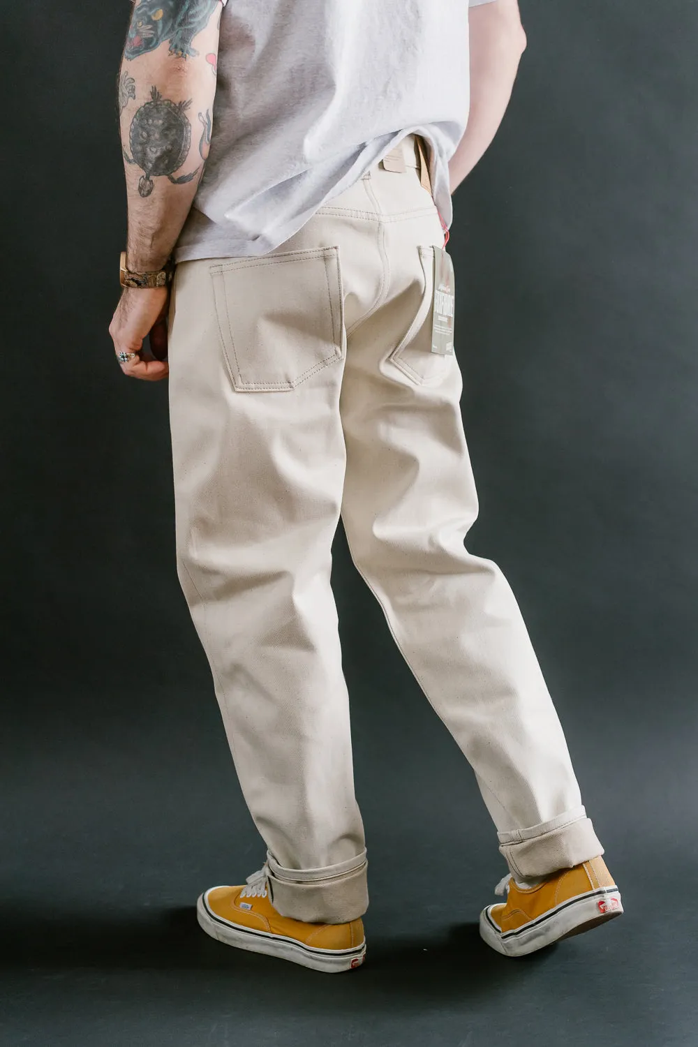 13.6oz - All Natural Ecru Foxfibre® Selvedge - Easy Guy