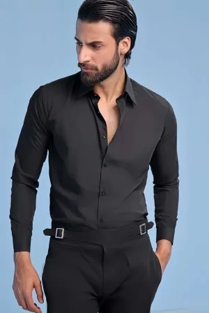 Black Double Buckle Gurkha Chino
