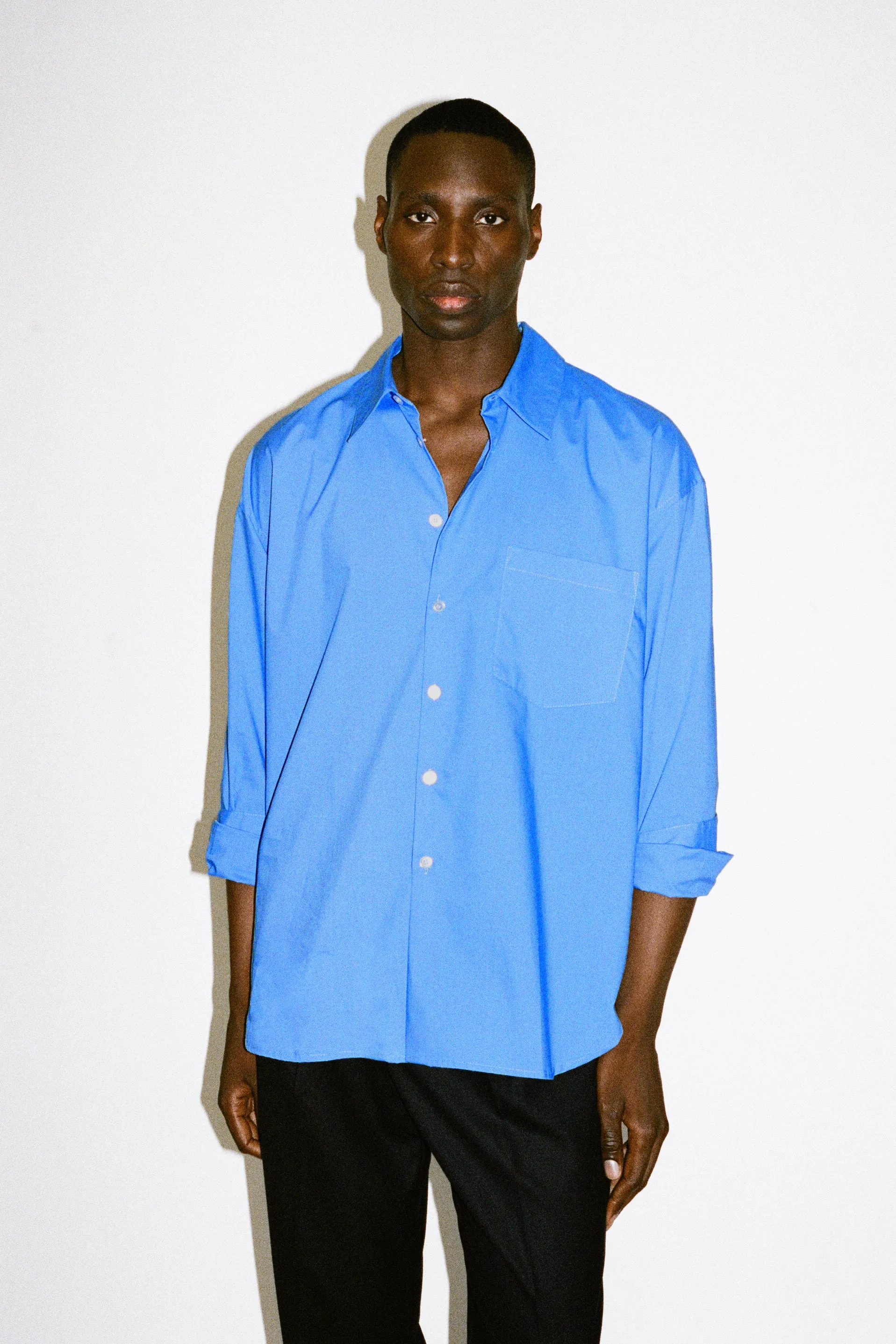 Del Mar Oversized Shirt  |  Royal Blue