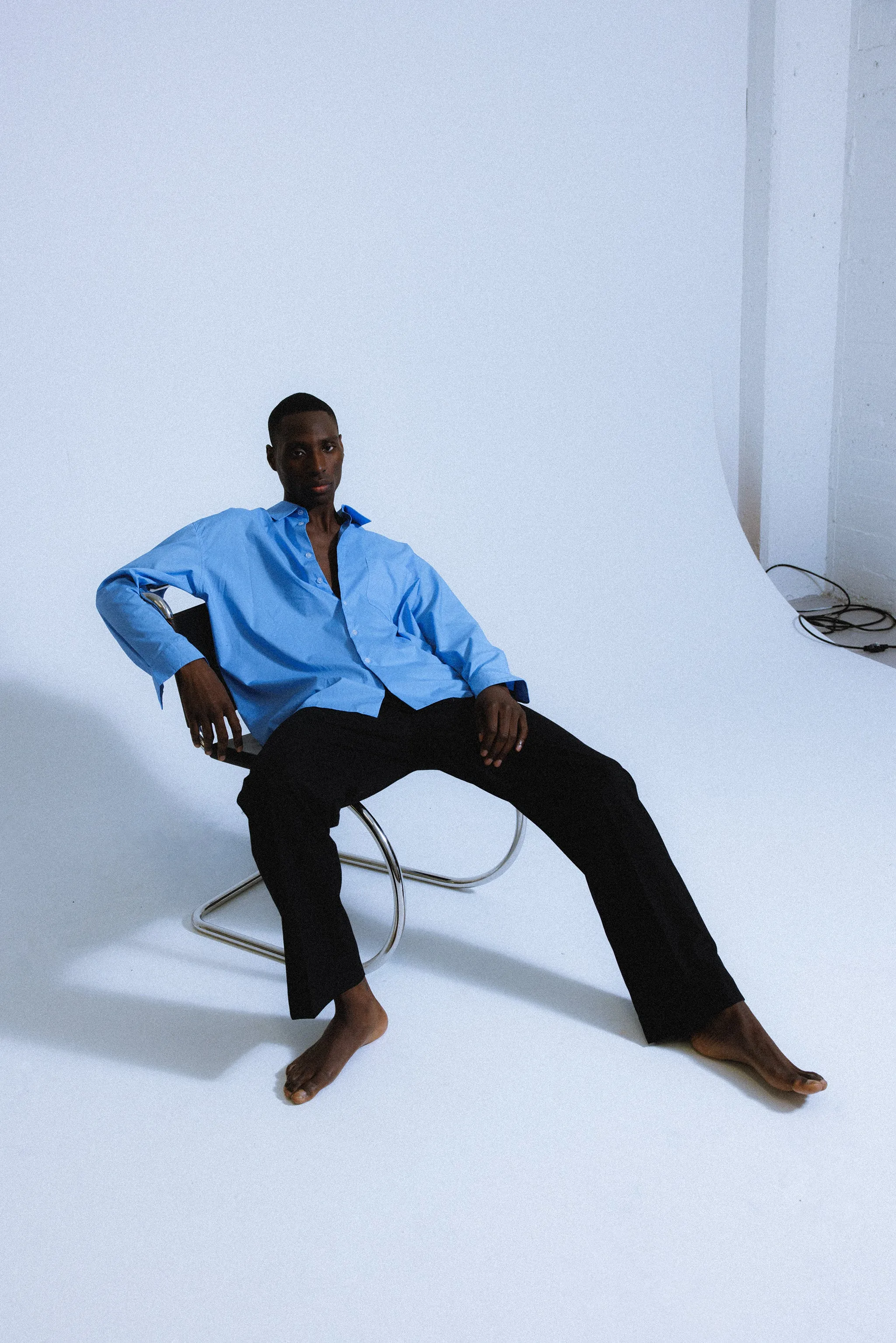 Del Mar Oversized Shirt  |  Royal Blue