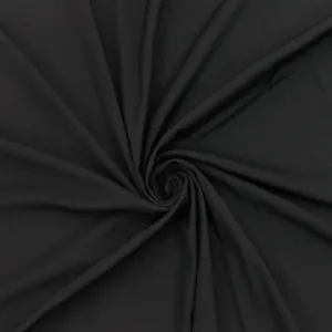Dim Black Famous Maker Stretch Sheer Matte Jersey Knit Fabric