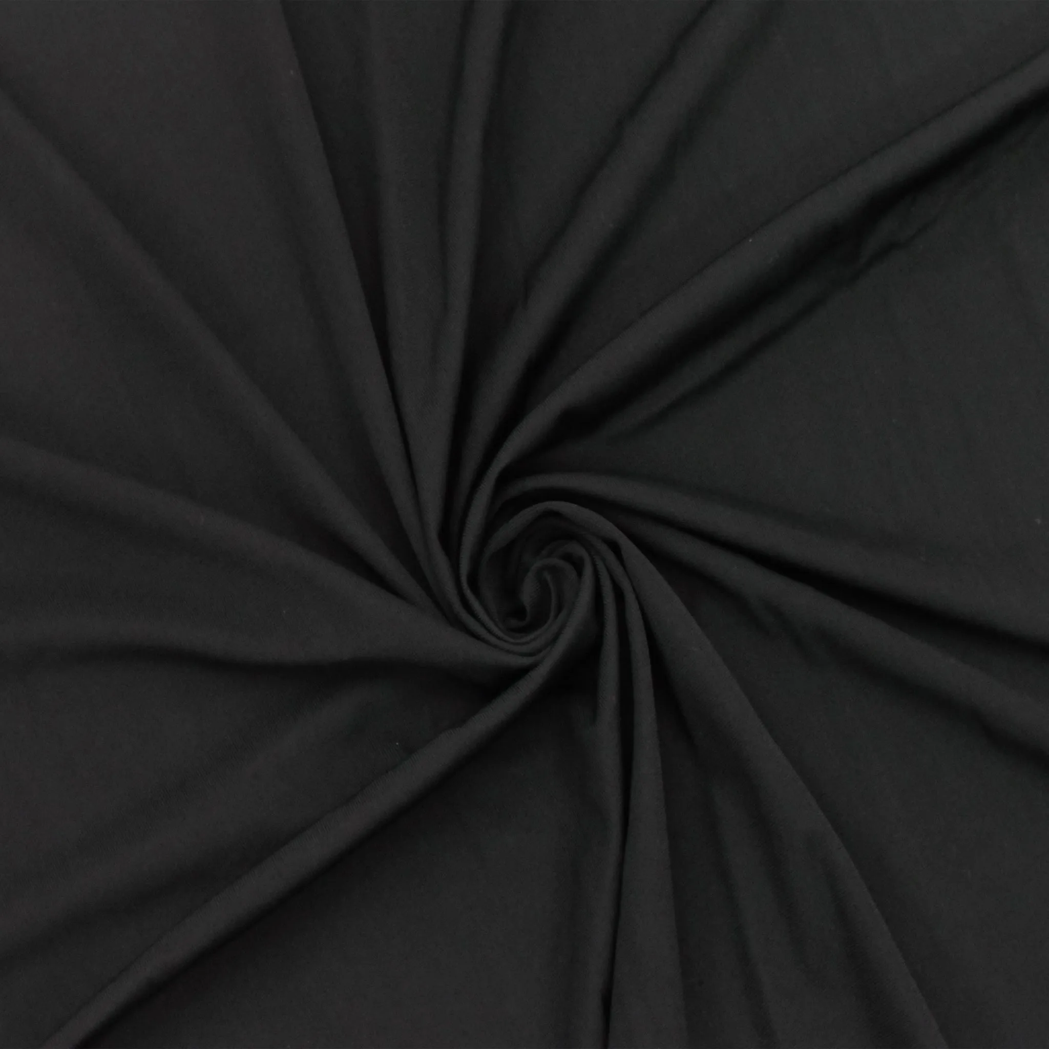 Dim Black Famous Maker Stretch Sheer Matte Jersey Knit Fabric