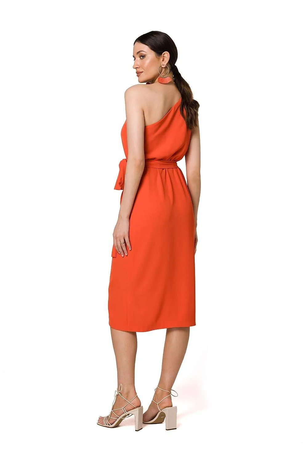 Elegant Asymmetrical Cocktail Dress with Side Slit