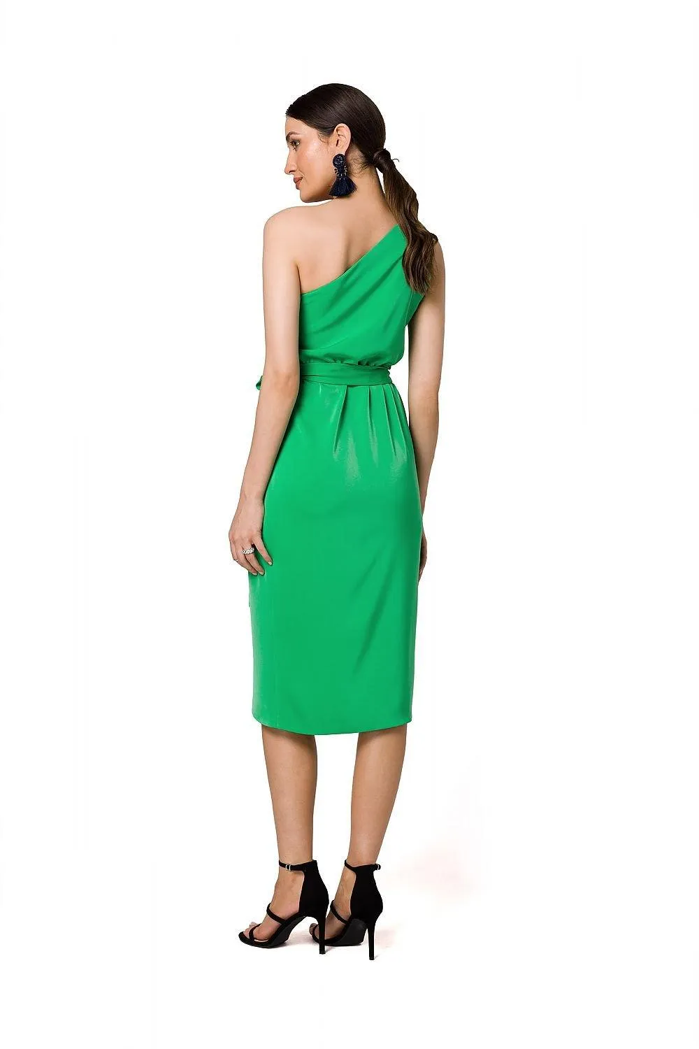 Elegant Asymmetrical Cocktail Dress with Side Slit