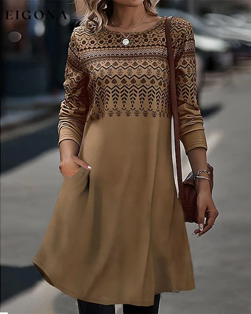 Elegant printed dress