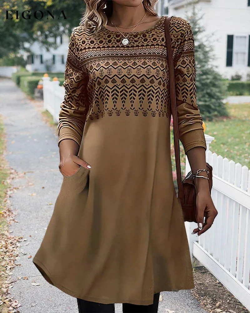 Elegant printed dress