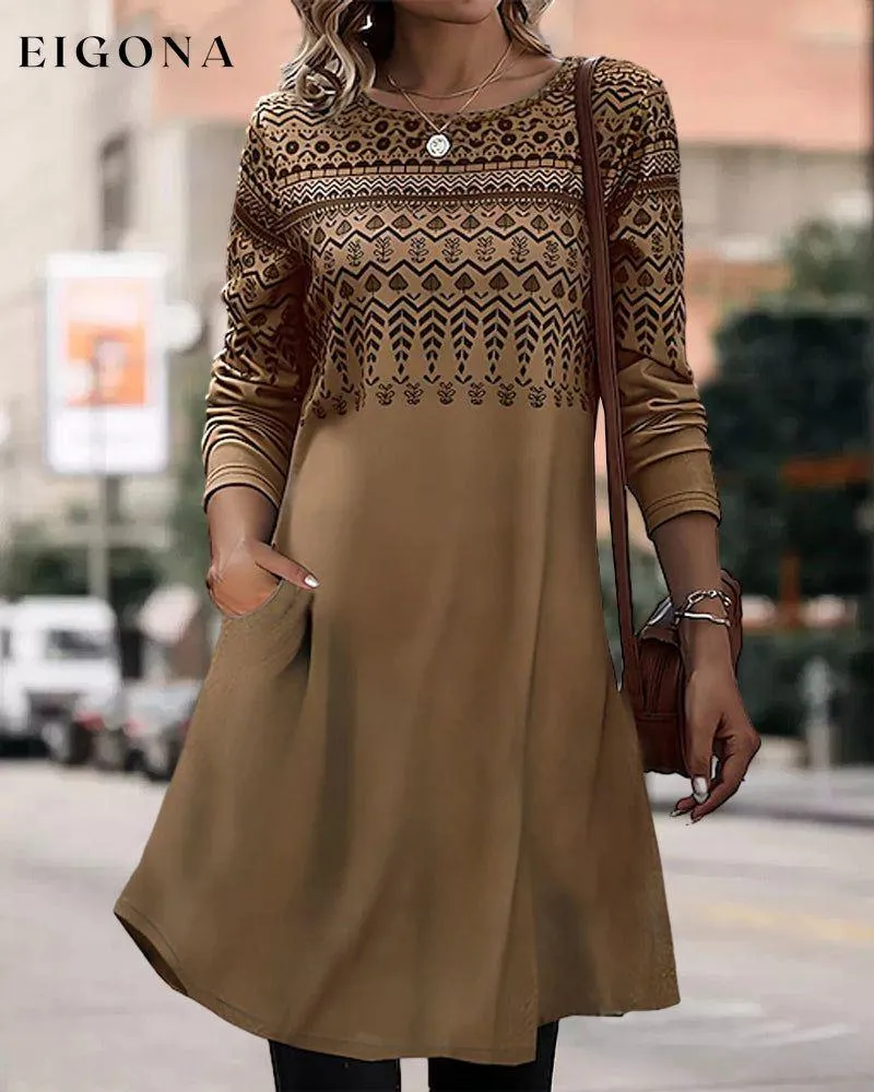 Elegant printed dress