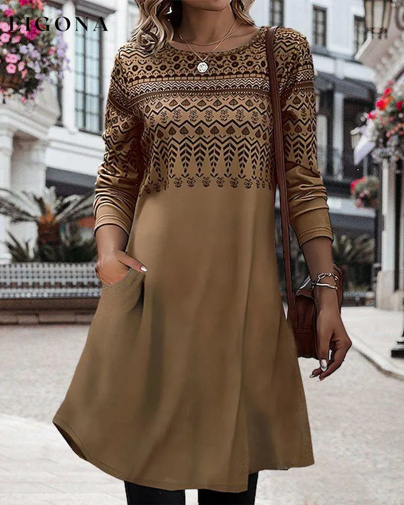 Elegant printed dress