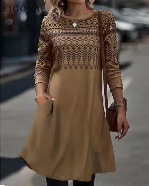 Elegant printed dress