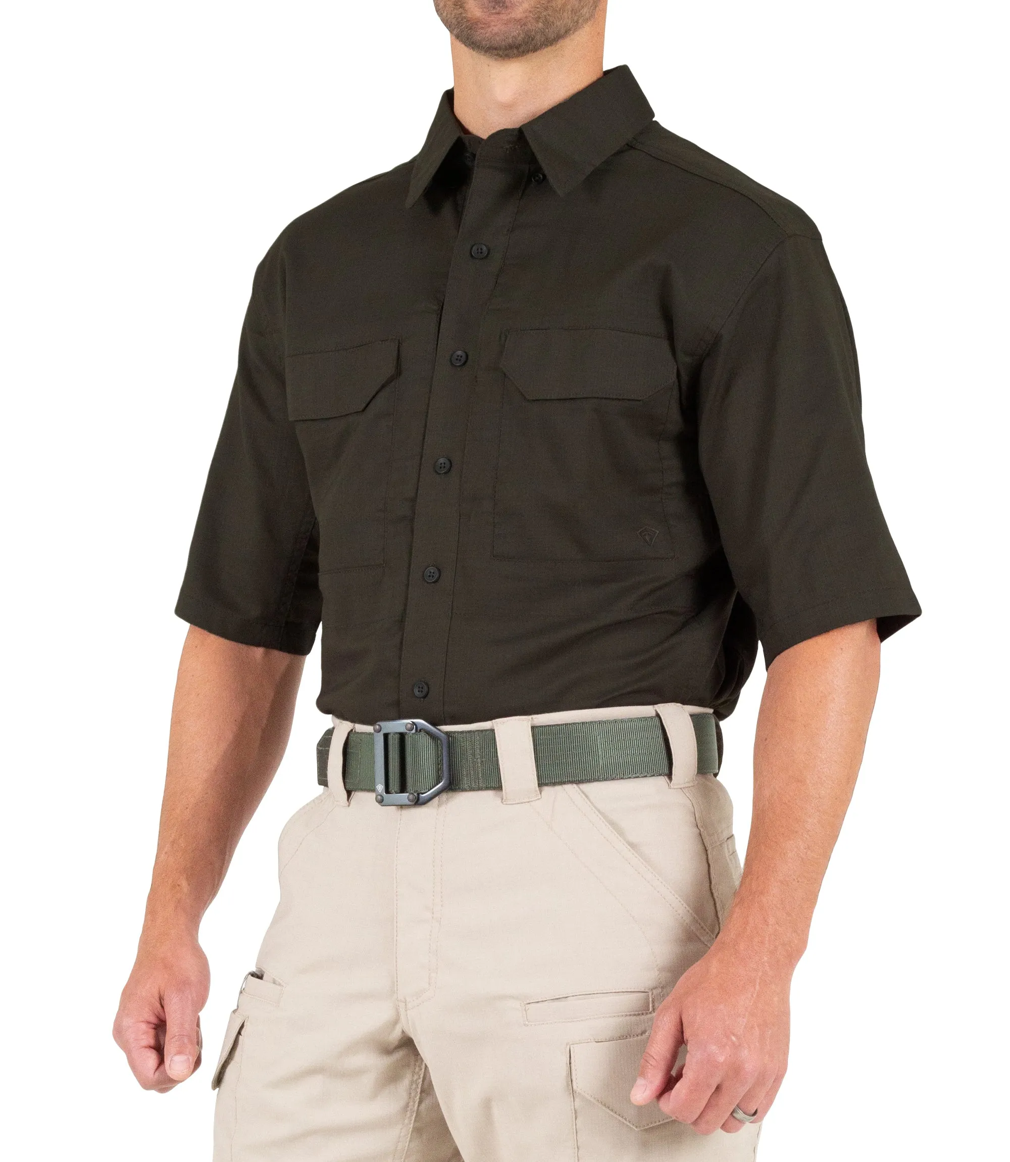First Tactical Men's V2 Tactical Short Sleeve Shirt - Brown
