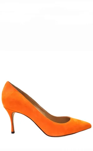 Godiva 075 Orange Suede Pump
