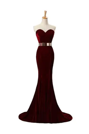 Gorgeous Long Mermaid Sweetheart Simple Cheap Prom Dresses PFP1177