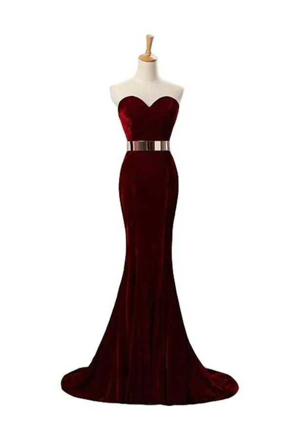 Gorgeous Long Mermaid Sweetheart Simple Cheap Prom Dresses PFP1177