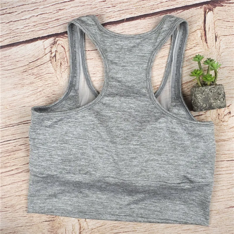 Hot Wholesale Women Mesh Patchwork Sports Bra Tank Tops Bodycon Slim Gym Sports Clothing Bustier Vest Crop Tops Bralette Blouses