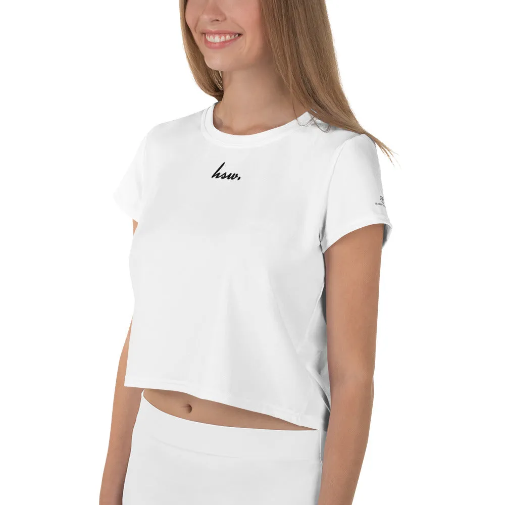 Humble Sportswear™ White Crop T-Shirt