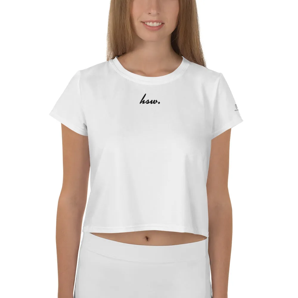 Humble Sportswear™ White Crop T-Shirt