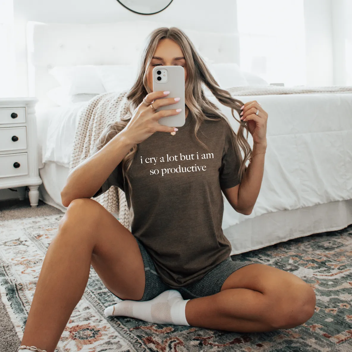 i cry a lot • Mocha Tee