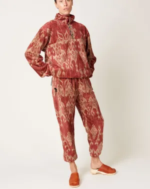 JAVA KASURI Fleece EASY Pants in Red