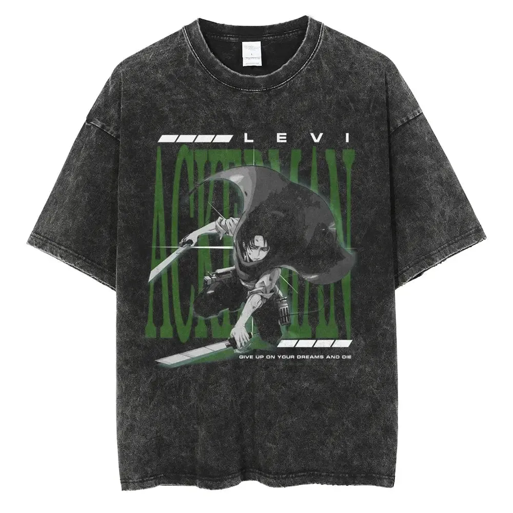 [KUJO] "Captain" Vintage Oversized T Shirt