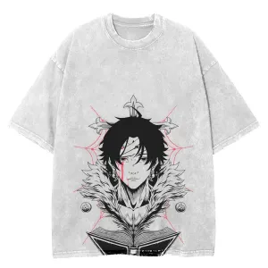 [KUJO' "Chrollo V2" Vintage Oversized T Shirt