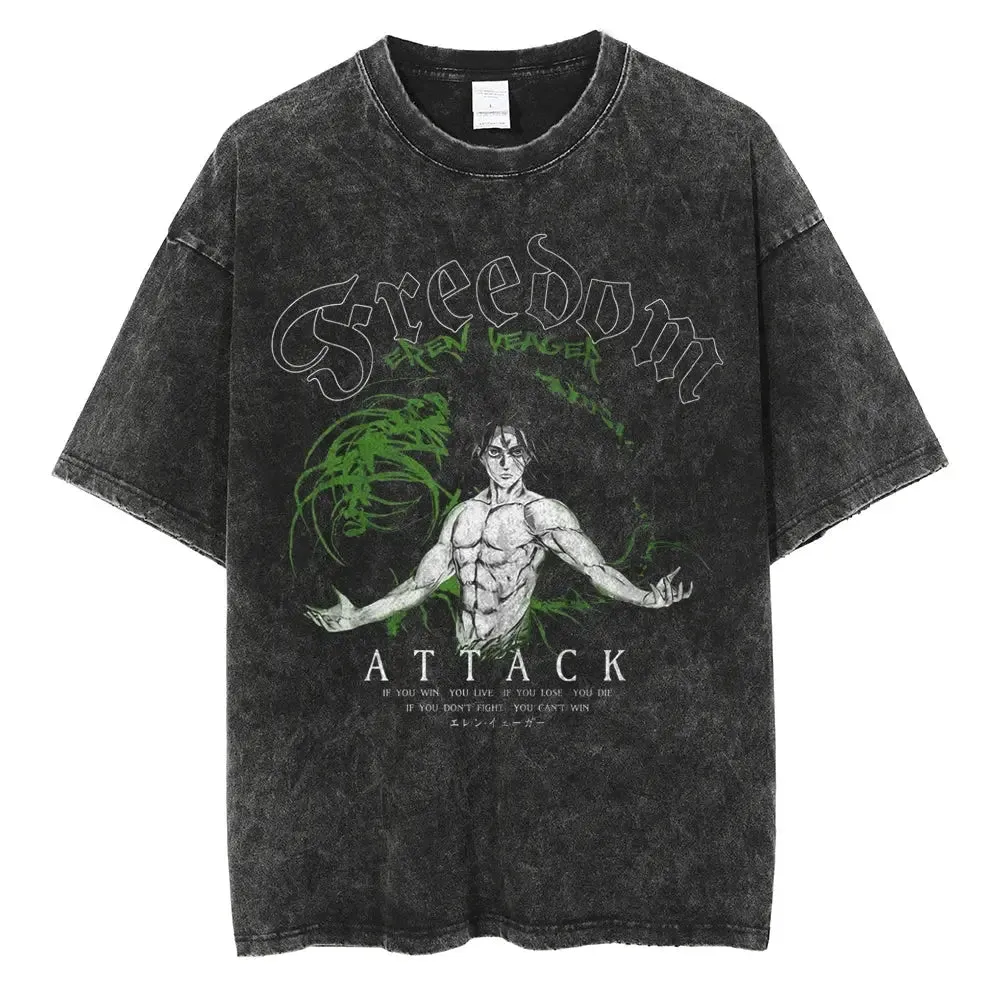 [KUJO] "Founder" Vintage Oversized T Shirt