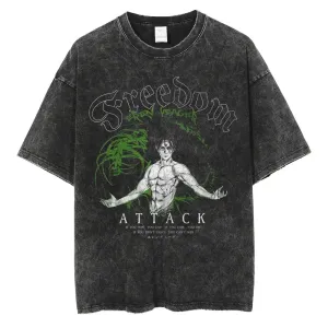[KUJO] "Founder" Vintage Oversized T Shirt