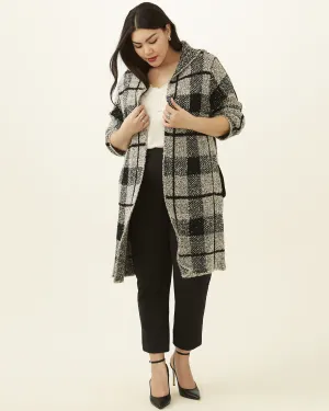 Madelyn Open-Front Long Cardigan | Light Grey