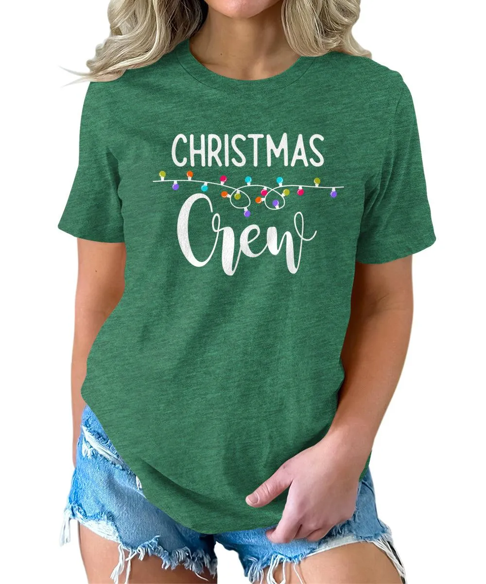 Matching Christmas Crew Shirts Fun Holiday Tshirts Cute Graphic Tees