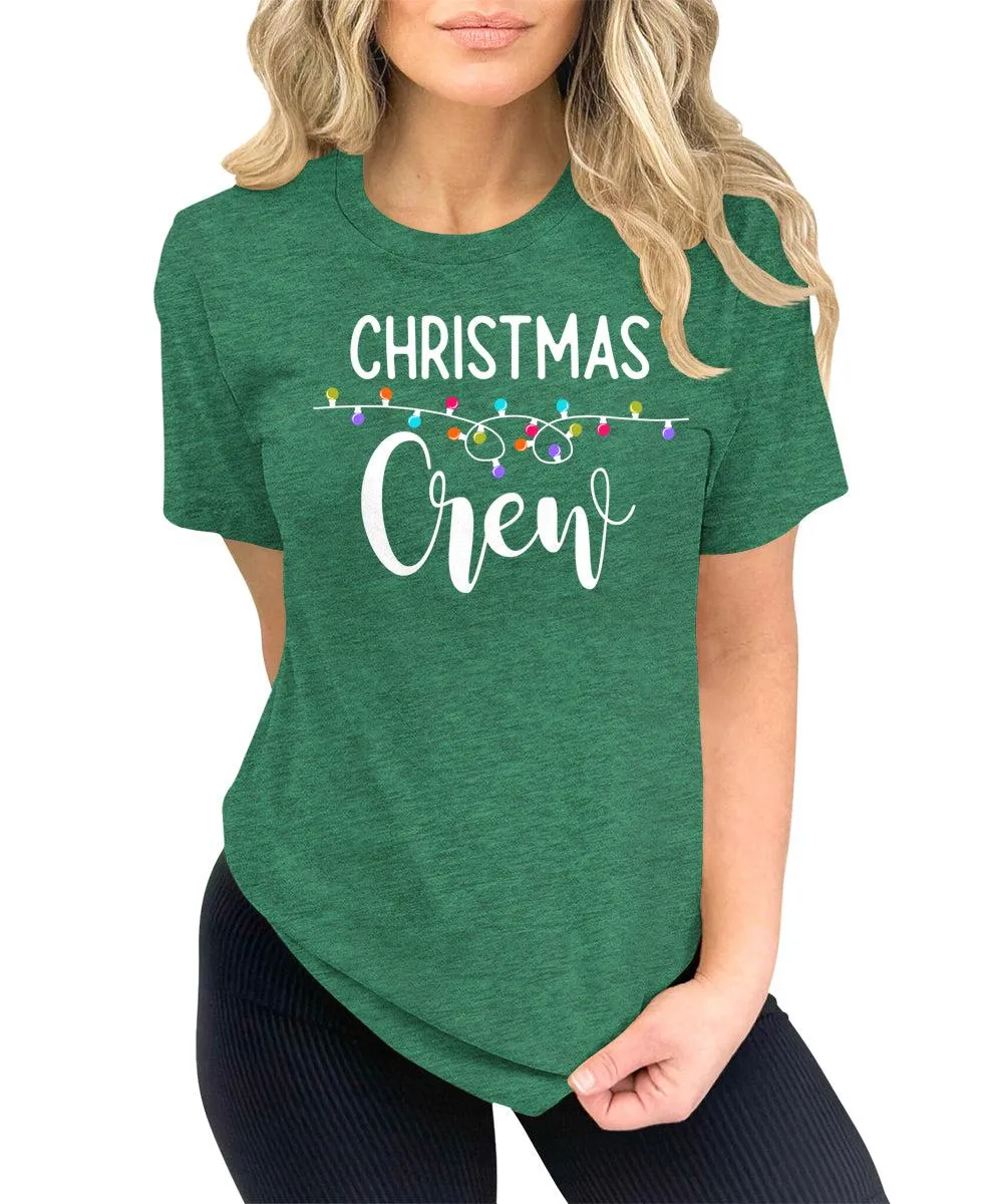 Matching Christmas Crew Shirts Fun Holiday Tshirts Cute Graphic Tees