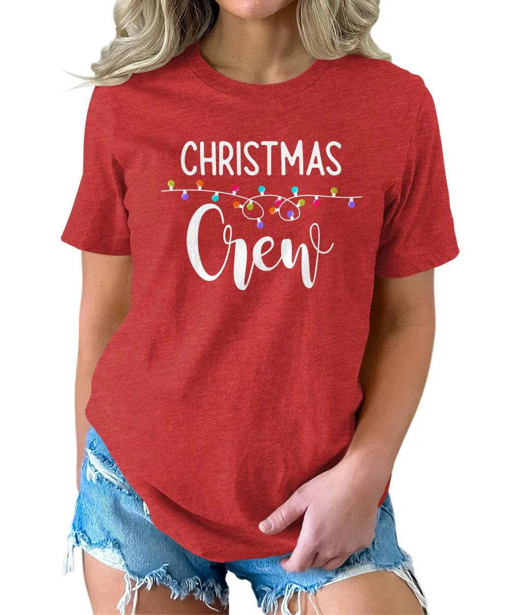Matching Christmas Crew Shirts Fun Holiday Tshirts Cute Graphic Tees
