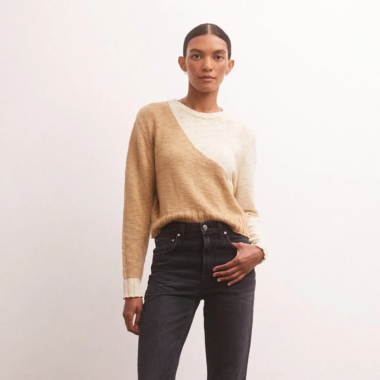 Nadira Color Block Sweater