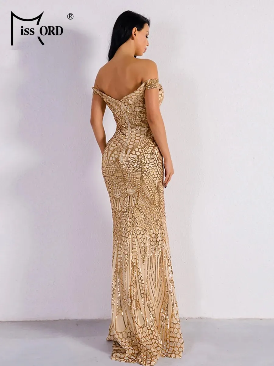 Naples Sequin Bodycon Maxi Gown