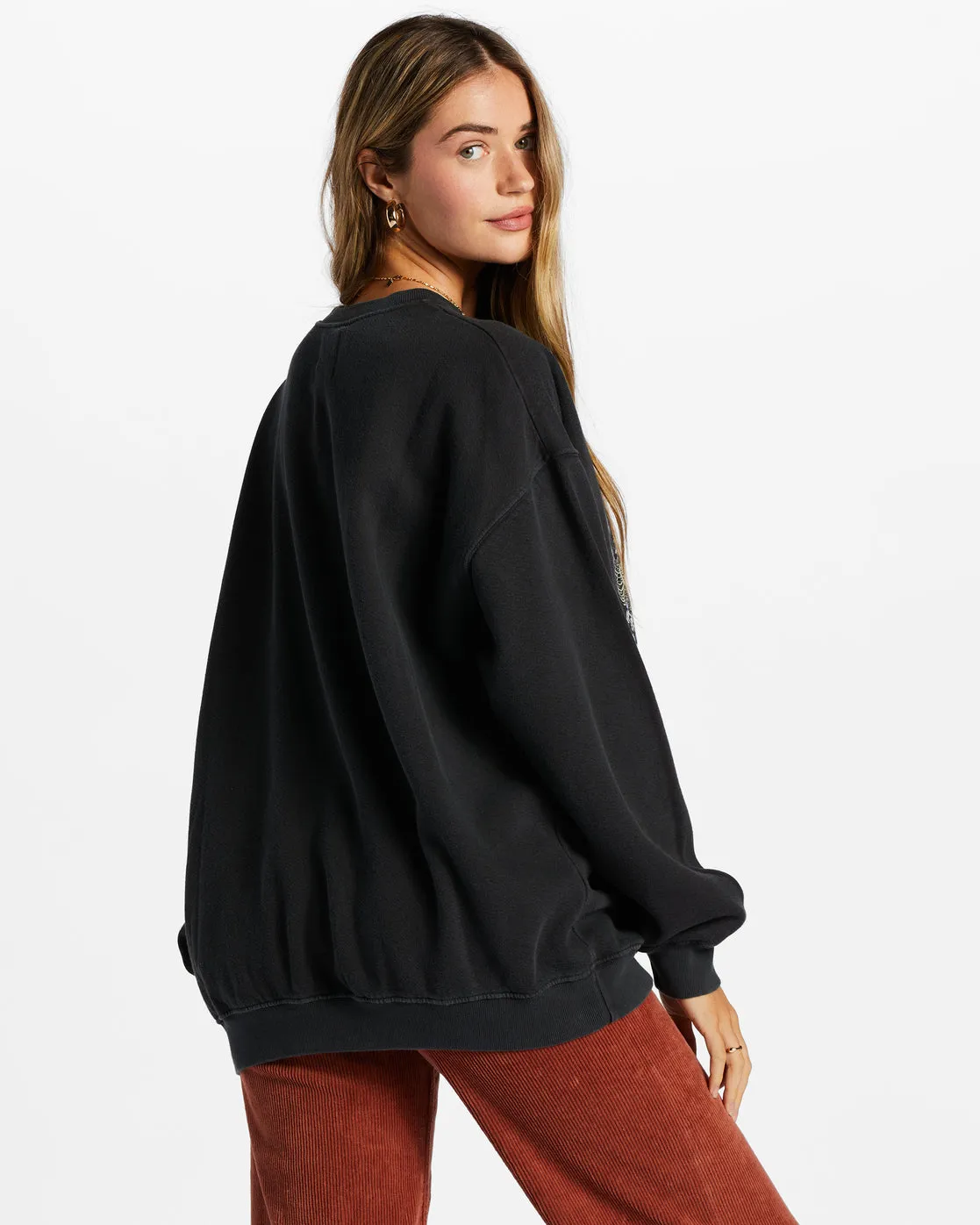 Ride In Oversized Sweatshirt (Black Sands)
