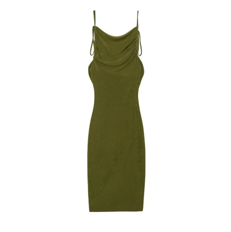 Sexy Backless Lace Up Long Dress Dresses