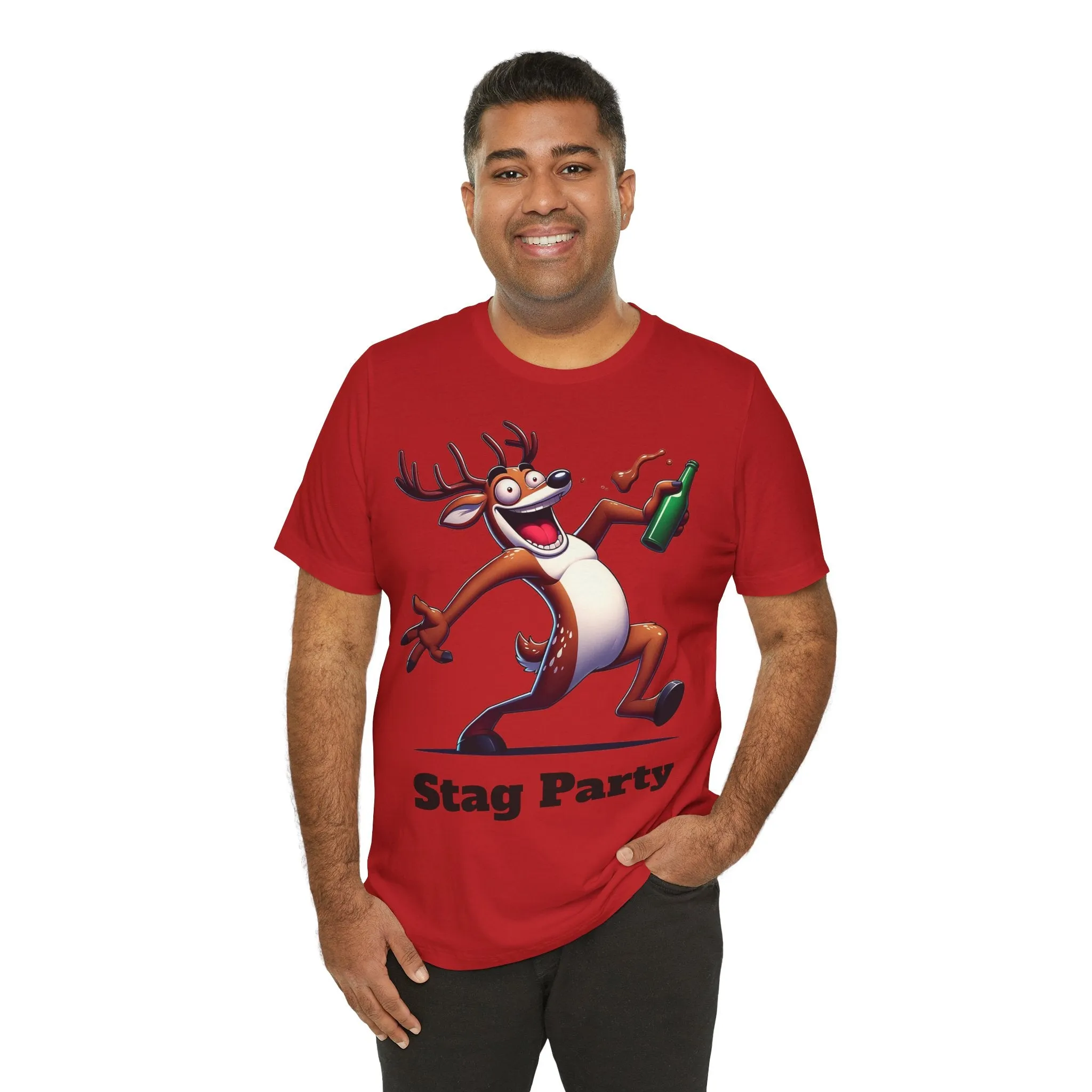 Stag Party T-shirt with text