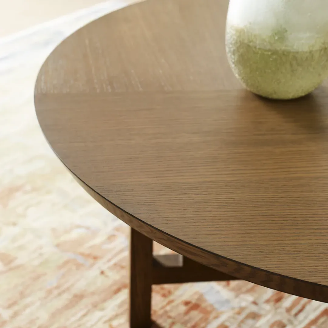 Stickley Lowell Round Cocktail Table