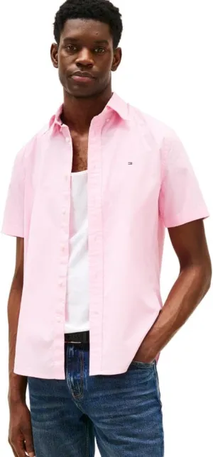 Tommy Hilfiger Short Sleeve Poplin Regular Fit, Men's Button Down Shirts