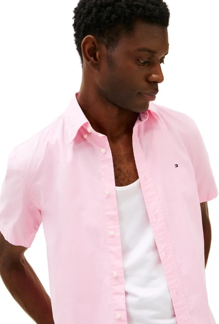 Tommy Hilfiger Short Sleeve Poplin Regular Fit, Men's Button Down Shirts