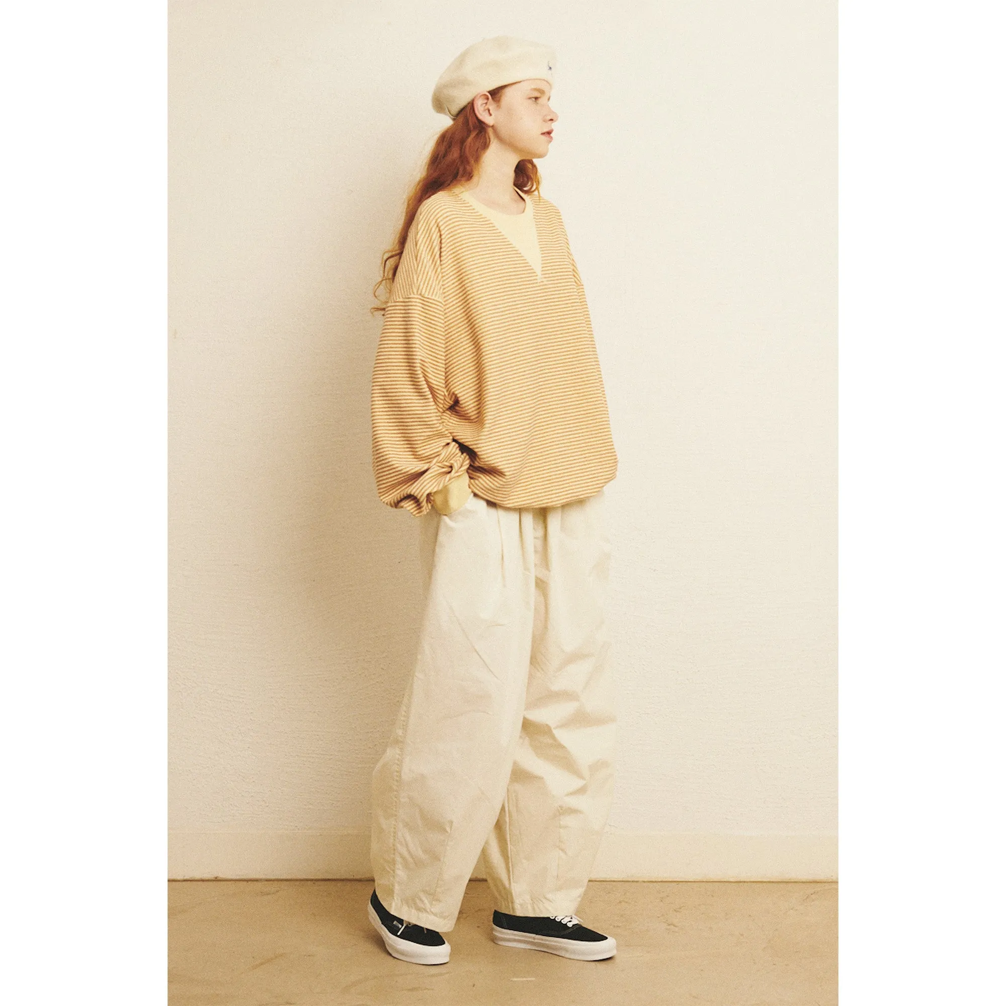 WIDE EASY BALLOON PANTS / NATURE