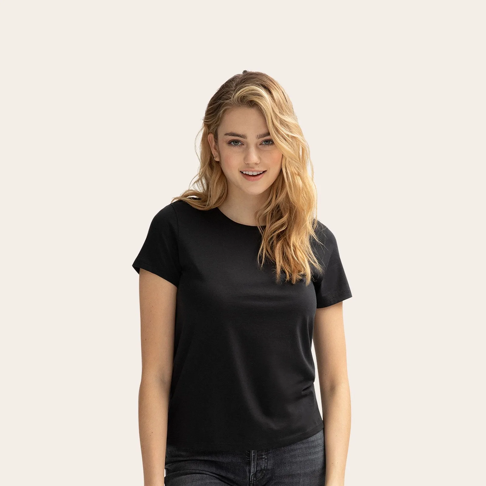 Women's Pima Cotton Crew Neck T-Shirt 6-Pack
